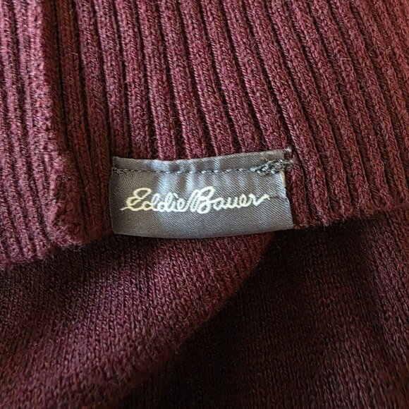 Eddie Bauer Men's XL Cotton Merino Wool Half Zip Pullover Sweater NWT - Picture 6 of 9